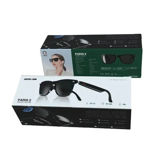 Green Lion Paris 2 Smart Glasses - Black