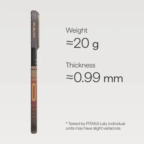 Pitaka Woven from Aramid Fiber Ultra Slim Case 17 Pro Max