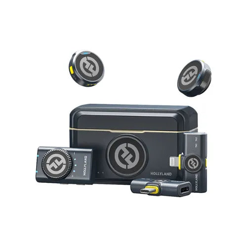 Hollyland Lark M2 Combo Wireless Lavalier Microphone - Black