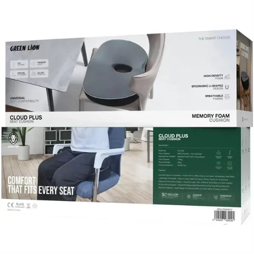 Green Lion Cloud Plus Seat Cushion - Gray