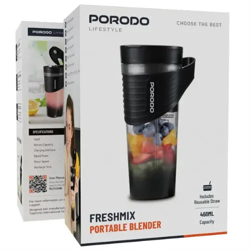 Porodo Lifestyle Freshmix Portable Blender - Black