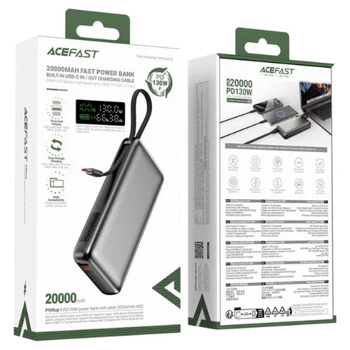 20000 MAH FAST POWERBANK 130W M22 - ACEFAST