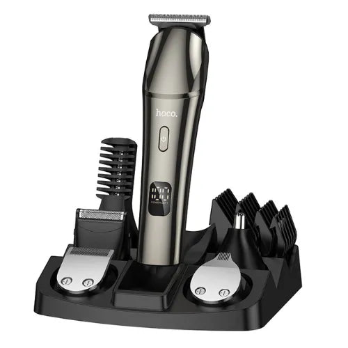 Electric Hair Clipper with IPX6 Waterproofing, LED Battery Display, 7500 RPM, 6 in 1 Grooming Set (HP26)