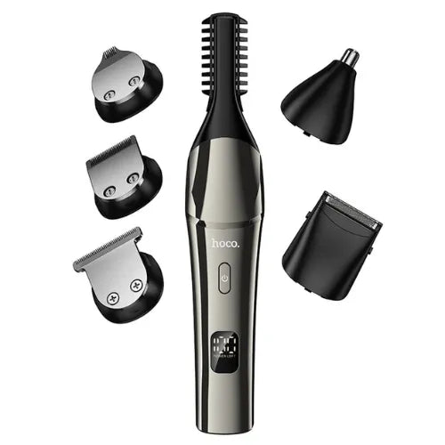 Electric Hair Clipper with IPX6 Waterproofing, LED Battery Display, 7500 RPM, 6 in 1 Grooming Set (HP26)